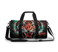 Tiger Black History African U.S. Flag Gym Bag Travel Duffel for Men Women