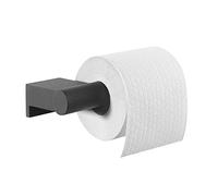 Tiger Bold Toilet Roll Holder, Stainless Steel, Black, 16.8 x 4.2 x 8.5 cm