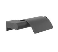 Tiger Bold Toilet Roll Holder With Cover, Black