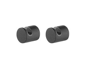 Tiger Bold, Towel hooks small, Black (set of 2), 24x19x19mm