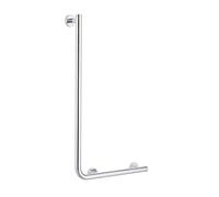 Tiger Boston Comfort & Safety 90º Grab Rail, Left Version, Stainless Steel Polished, 42.6 x 70 x 7 cm