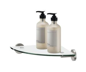 Tiger Boston Corner Shelf, Stainless Steel Brushed