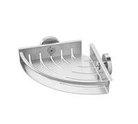 Tiger Boston Corner Shower Basket, Stainless Steel Brushed, 19.5 x 5 x 19.5 cm