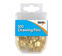 Tiger : Brass Drawing Pins : Pack of 100