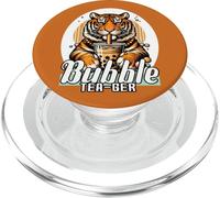 Tiger Bubble Tea Boba Beautiful Gift Idea Funny Animal Design PopSockets PopGrip for MagSafe