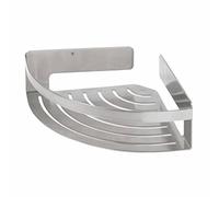 Tiger Caddy Corner Shower Basket, Stainless Steel Brushed, 22.4 x 7 x 22.4 cm