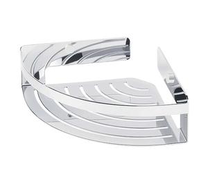 Tiger Caddy Corner Shower Basket, Stainless Steel, Chrome, 22.4 x 7 x 22.4 cm