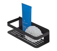 Tiger Caddy Shower Basket Small, Stainless Steel, Black, 24 x 70 x 10.6 cm