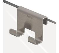Tiger Caddy, Shower enclosure, Towel hook 6-8 mm, Brushed stainless steel, 35x70x50mm