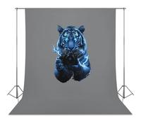 Tiger Camera Thunder Funny Photography Backdrop Background Washable Photo Studio Backdrops for Party Video Shooting