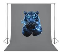 Tiger Camera Thunder Funny Photography Backdrop Background Washable Photo Studio Backdrops for Party Video Shooting