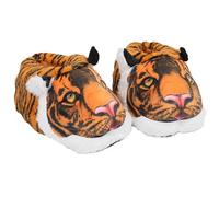 Tiger Cartoon Plush Slippers Warm Winter Cotton House Slipper Cozy Indoor Footwear for Women and Men Fluffy Funny Animal Design Soft Comfortable Anti-Slip Home Shoes
