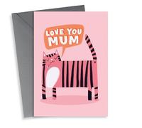 tiger cat Birthday Card 6305