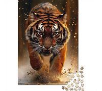 Tiger Charging Forward Jigsaw Puzzle for Adults, 1000 Pieces, 52x38cm/1000pcs, Screen-Free Leisure, Weekend Downtime And Time at Home