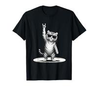 Tiger Cheetah as Rock Icon Guitarist Rocker Pose Cool T-Shirt