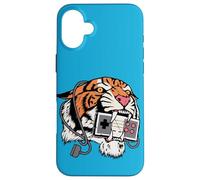 Tiger Classic Arcade Pixel Gaming Retro Controller Gamer Case for iPhone 16 Plus