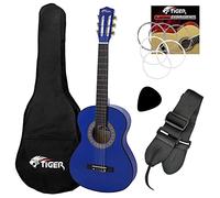 Tiger CLG4 Left-Handed 3/4 Size Children’s Classical Guitar Pack - Blue