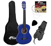 TIGER CLG5-BL | 1/4 Size Classical Guitar Pack | Blue | Now with 6 Months Free Lessons Included
