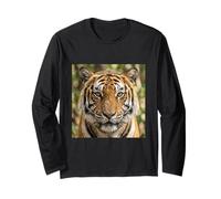 Tiger Close Up Portrait Intense Wildlife Animal Face Long Sleeve T-Shirt