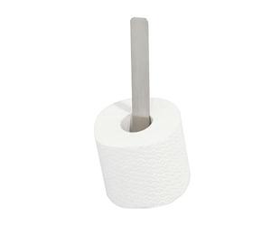 Tiger Colar Spare Toilet Roll Holder, Mounting without Drilling, Stainless Steel Brushed, 5 x 24.3 x 6.9 cm