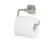 Tiger Colar Toilet Roll Holder, Mounting without Drilling, Stainless Steel Brushed, 14.6 x 9.9 x 3.4 cm