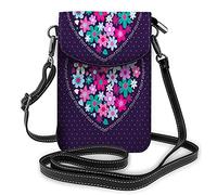 Tiger Crossbody Cell Phone Purse Animal Face Feline Carnivore Cat Mugs Nature Wild Portrait Black WhiteWallet Handbag