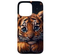 Tiger Cub Case Baby BigCat Cute Blue Eyes Wildlife Adorable Case for iPhone 15 Pro Max