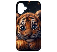 Tiger Cub Case Baby BigCat Cute Blue Eyes Wildlife Adorable Case for iPhone 16 Plus