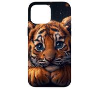 Tiger Cub Case Baby BigCat Cute Blue Eyes Wildlife Adorable Case for iPhone 16 Pro Max