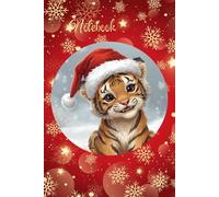 Tiger Cub Christmas: A Festive 6" x 9" Lined Notebook for Jotting Down All Those Ideas, Lists, Notes etc.