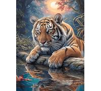 Tiger Cub in A Magical Forest 500 Piece Jigsaw Puzzle for All Ages Wildlife Pet Easter Gift Idea Family Gathering Durable Pieces Stress Relief Home Decor 500 PCS