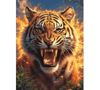 Tiger Cub in A Magical Forest 500 Piece Jigsaw Puzzle for All Ages Wildlife Pet Jigsaw Neighborhood Get Together Family Game Whimsical Design for Any Event 500 PCS