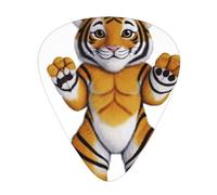 Tiger Cub Printed pick set - 12 pieces, thin, medium and thick guitar picks, suitable for guitar, bass, electric guitar and ukulele
