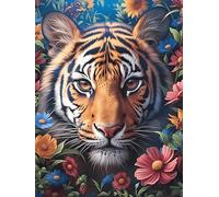 Tiger Cub with Glowing Eyes 500 Piece Jigsaw Puzzle for Adults Scenery Science Fiction Home Library Decor Intellectual Challenge Precision Cut for Intellectuals 500 PCS