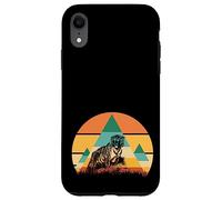 Tiger - Cute Zoo Animal Wildlife India Mountain Retro 70s Case for iPhone XR