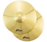TIGER CYM7-BR Pair 14” Hi-Hat Cymbals - Ideal Replacement for Starter Drum Kits