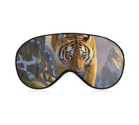 Tiger Descending The Mountain Eye Mask for Women & Men, Breathable & Adjustable Eye Cover, Ultra Soft Sleep Mask, Lightweight Travel Blindfold for Airplane, Nap, Night Sleeping