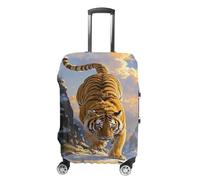 Tiger Descending The Mountain Luggage Cover Suitcase Covers for Luggages Tsa Approved Travel Luggage Sleeve Protector Elastic Suitcase Protector Anti-Scratch Washable Fits 19-32 Inch Case X-Large