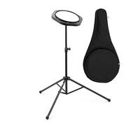 TIGER DHW4-BK 8” Practice Pad and Stand Pack for Beginners - Warm-Ups and Practice Snare Drum Rudiments Black