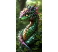 Tiger Diamond Art Dream Diamond Painting Kit DIY Crystal Art Dimond Painting Embroidery Kit Crafts for Adults Cross Stitch Kits Gifts for 10 Year Olds Girls, for Home Wall Decor 24x72inch J - 290