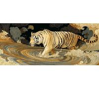 Tiger Diamond Art Ocean Diamond Painting Kits for Adults 5D DIY Full Round Drill Cross Stitch Kits for Adults Arts and Crafts for Home Bedroom Decor, Room Decor, Gifts for Women 50x80inch -yym26039F