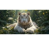 Tiger Diamond Art, Pattern Forest Diamond Painting Kits for Adults 5D DIY Full Round Drill Gem Crystal Art Kits Crafts for Adults Beginner for Home Decor, Room Decor, Gifts 40 * 80cm -bby2603ML