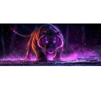 Tiger Diamond Painting Kits for Adults, Pattern Animal Diamond Art 5D DIY Full Round Drill Gem Crystal Art Kits Crafts for Adults for Home Room Decor, Bedroom Decor, Gifts 50*100CM -yym26033U