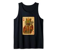 Tiger Disco Ace Hearts Funny Playing Card King Queen Tank Top