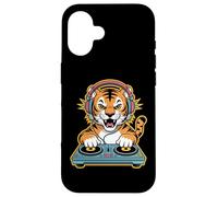 Tiger Dj Headphones Music Wild Beat Case for iPhone 16