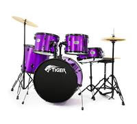 Tiger DKT28-PU Full Size Acoustic Drum 22" Bass Drum Kit - Purple