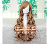 Tiger Dragon Toradora! Aisaka Taiga Cosplay Wigs Long Light Brown Curly Wavy Heat Resistant Synthetic Hair Perucas Cosplay Wig