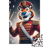 Tiger Drumming 1000 Pieces Paper Puzzles for Adults Jigsaw Puzzles Educational Game Challenge Toy 1000pcs (38x26cm)