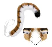 Tiger Ear and Tail Set Halloween Dress Up Accessories