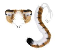 Tiger Ear and Tail Set Halloween Party Costume Accessories